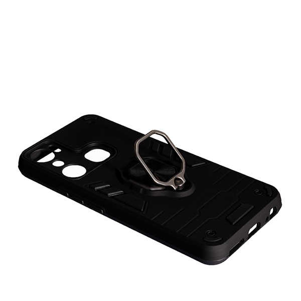 Чехол Armor Antishock Case для Infinix Hot 20i with Ring Black with Camera Lens