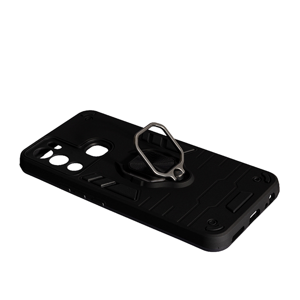 Чехол Armor Antishock Case для Infinix Hot 12i with Ring Black with Camera Lens