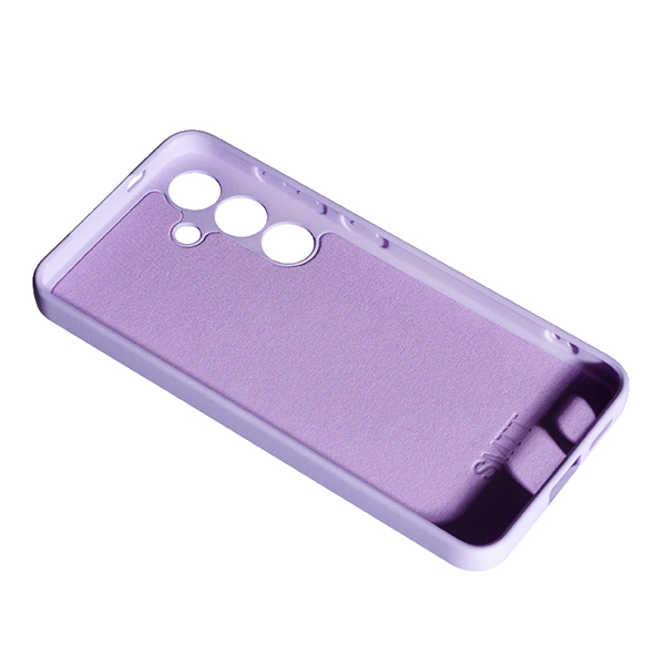 Чехол Original Soft Touch Case for Samsung S24 Plus/S926B Light Purple with Camera Lens