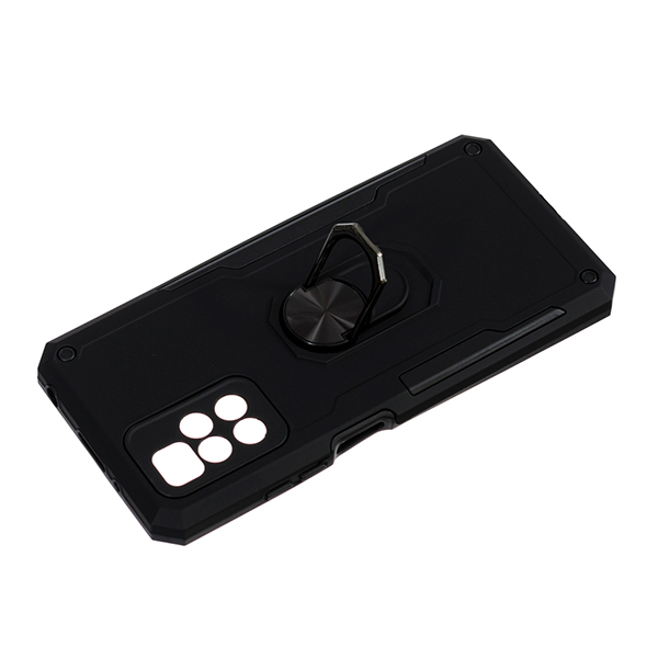 Чехол Armor Antishock Case для Xiaomi Redmi 10/Note 11 4G with Ring Black with Camera Lens