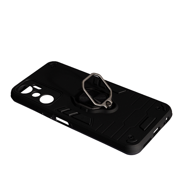 Чохол Armor Antishock Case для Infinix Hot 20 4G with Ring Black with Camera Lens