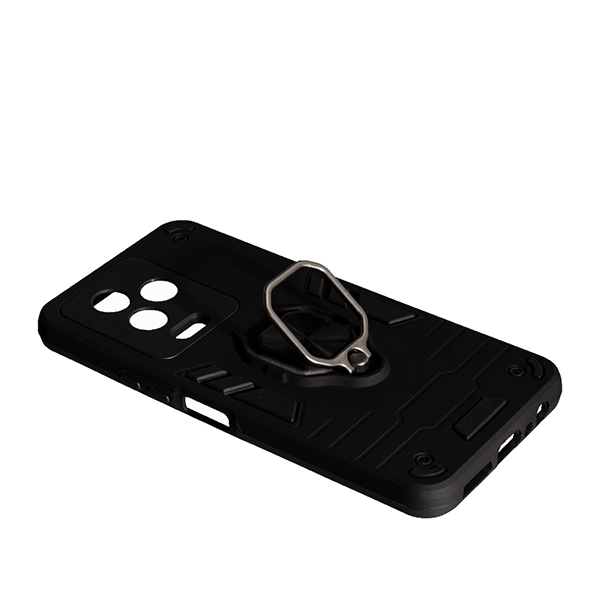 Чехол Armor Antishock Case для Infinix Note 12 Pro with Ring Black with Camera Lens