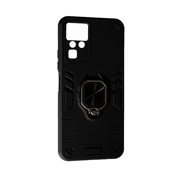 Чохол Armor Antishock Case для Infinix Zero X Pro with Ring Black with Camera Lens