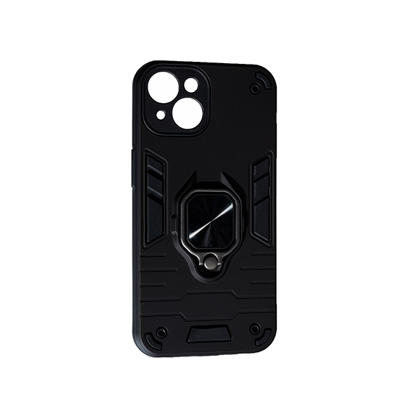 Чохол Armor Antishok Case для iPhone 14 with Ring Black with Camera Lens