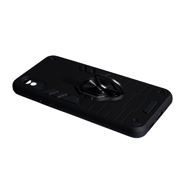 Чехол Armor Antishock Case для Xiaomi Redmi 9a with Ring Black with Camera Lens