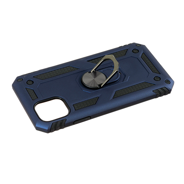 Чехол Armor Antishok Case для iPhone 12 Pro with Ring Dark Blue