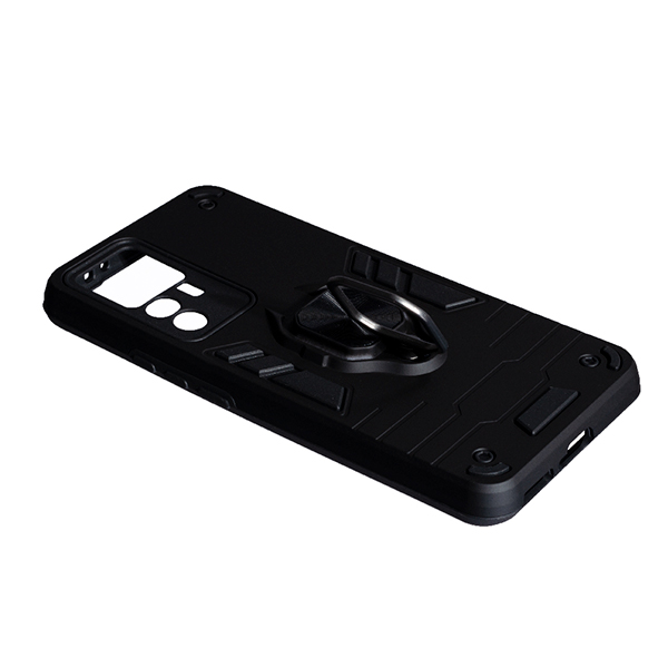 Чехол Armor Antishock Case для Xiaomi 12T/12T Pro with Ring Black with Camera Lens