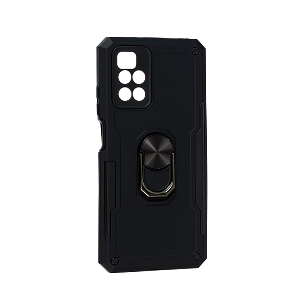 Чехол Armor Antishock Case для Xiaomi Redmi 10/Note 11 4G with Ring Black with Camera Lens