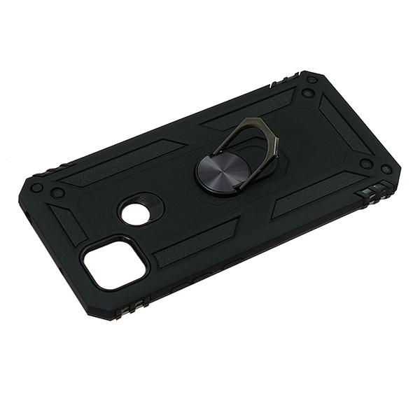 Чехол Armor Antishock Case для Xiaomi Redmi 9c/10a with Ring Black