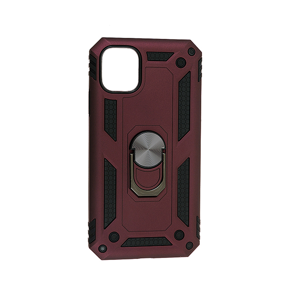 Чехол Armor Antishok Case для iPhone 11 with Ring Bordo