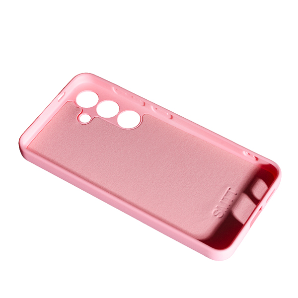 Чехол Original Soft Touch Case for Samsung S24 Plus/S926B Pink with Camera Lens