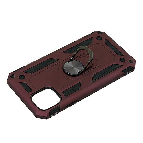 Чохол Armor Antishok Case для iPhone 11 with Ring Bordo