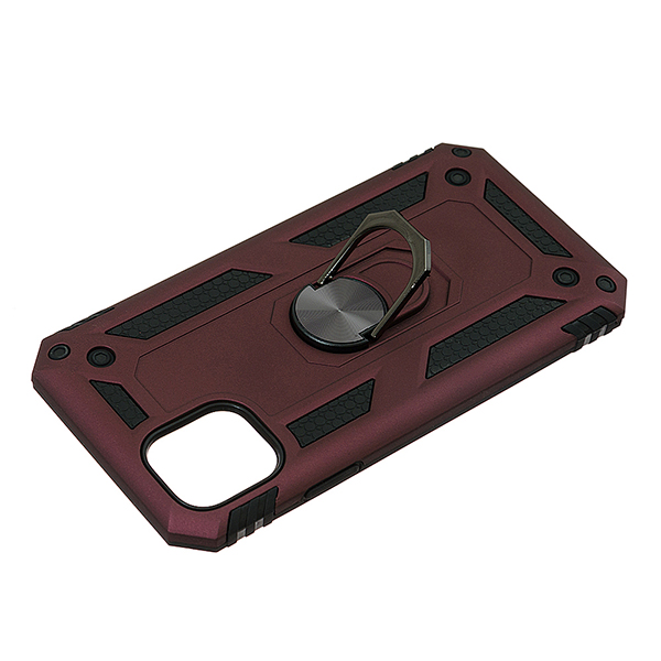 Чехол Armor Antishok Case для iPhone 11 with Ring Bordo