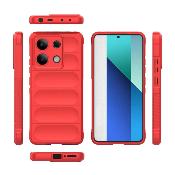 Чехол Cosmic Magic Shield for Xiaomi Redmi Note13 4G Red with Camera Lens