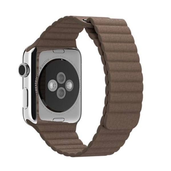 Ремешок для Apple Watch 42mm/44mm Magnetic Leather Loop Brown