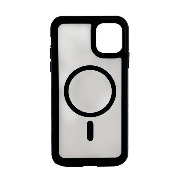 Чохол накладка Mate Plus Metal Buttons Case with MagSafe для iPhone 12/12 Pro Black