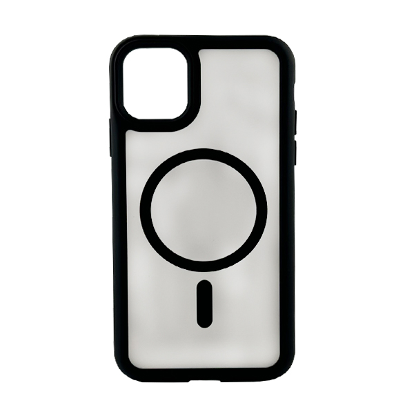 Чохол накладка Mate Plus Metal Buttons Case with MagSafe для iPhone 12/12 Pro Black