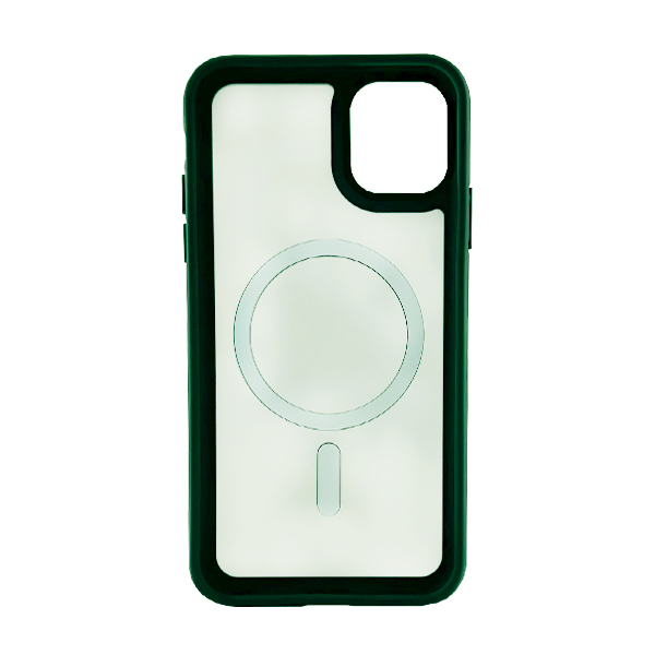 Чохол накладка Mate Plus Metal Buttons Case with MagSafe для iPhone 11 Green