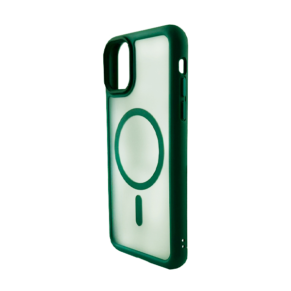 Чохол накладка Mate Plus Metal Buttons Case with MagSafe для iPhone 11 Green