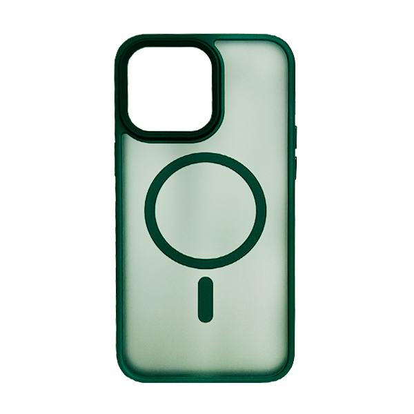 Чохол накладка Mate Plus Metal Buttons Case with MagSafe для iPhone 13 Pro Green