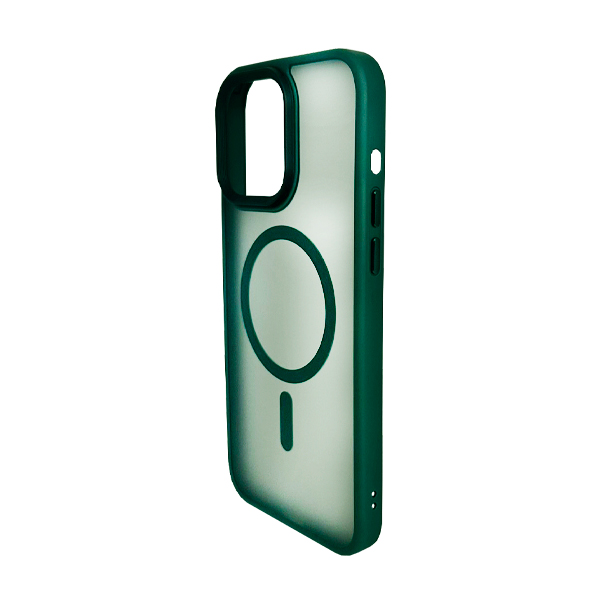 Чохол накладка Mate Plus Metal Buttons Case with MagSafe для iPhone 13 Pro Green