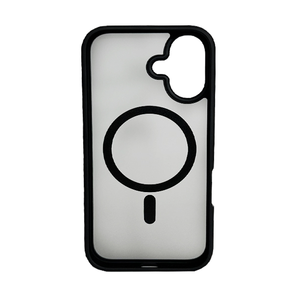 Чохол накладка Mate Plus Metal Buttons Case with MagSafe для iPhone 16 Black