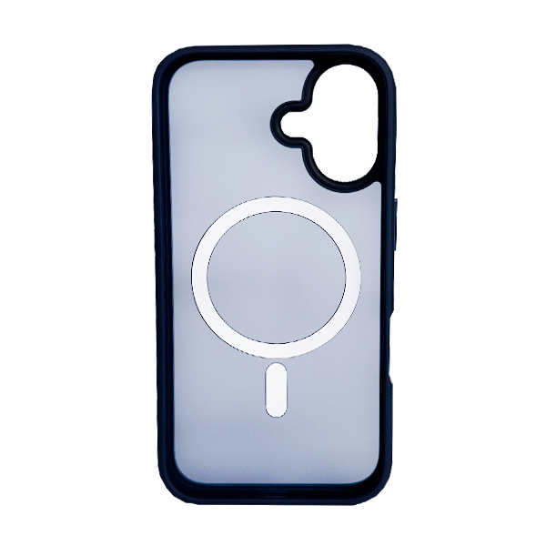 Чохол накладка Mate Plus Metal Buttons Case with MagSafe для iPhone 16 Dark Blue