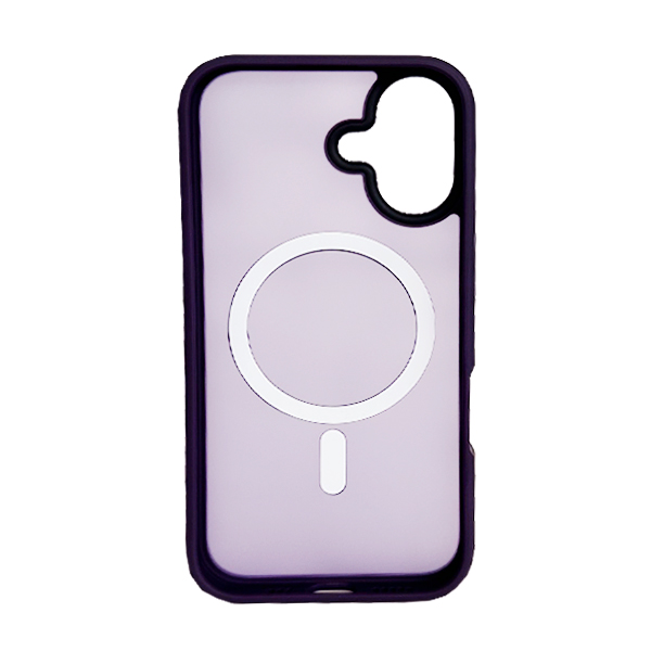 Чохол накладка Mate Plus Metal Buttons Case with MagSafe для iPhone 16 Deep Purple