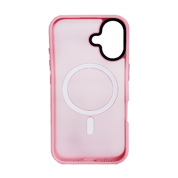 Чохол накладка Mate Plus Metal Buttons Case with MagSafe для iPhone 16 Pink