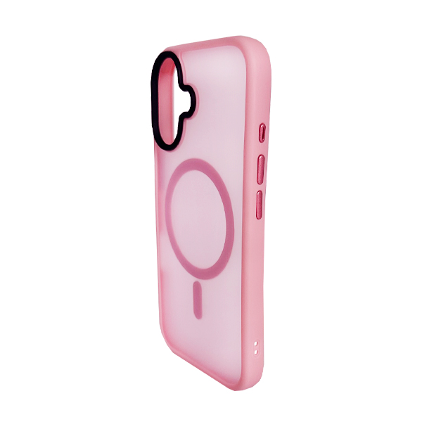 Чохол накладка Mate Plus Metal Buttons Case with MagSafe для iPhone 16 Pink