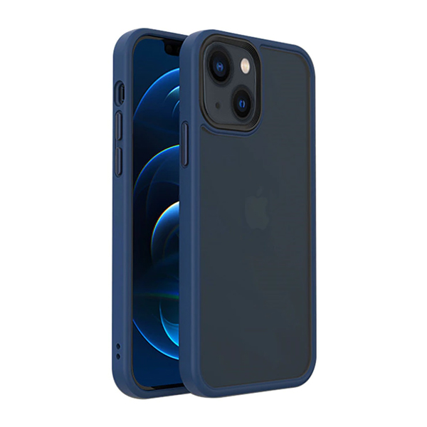 Чохол накладка Mate Plus Metal Buttons Case для iPhone 13/14 Blue
