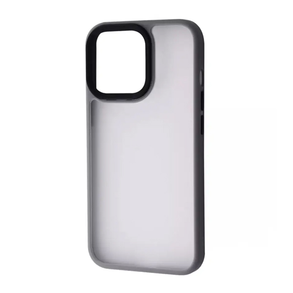 Чехол накладка Mate Plus Metal Buttons Case для iPhone 13/14 Grey
