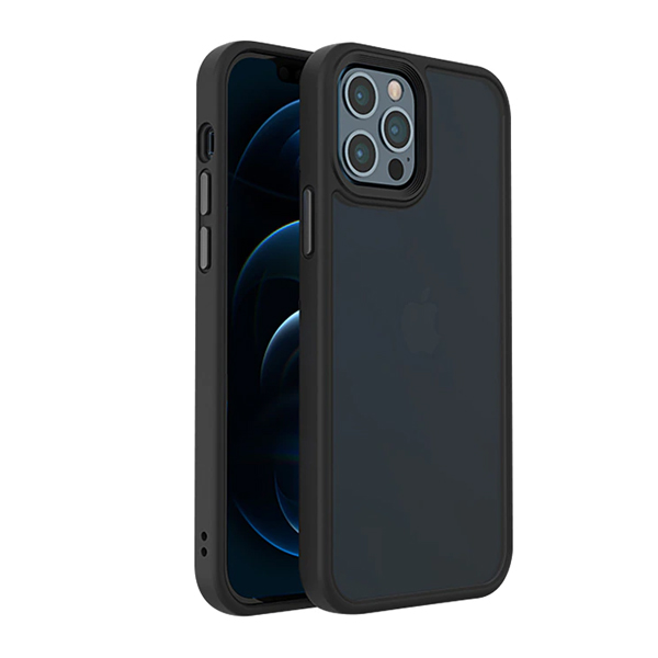 Чехол накладка Mate Plus Metal Buttons Case для iPhone 13 Pro Black