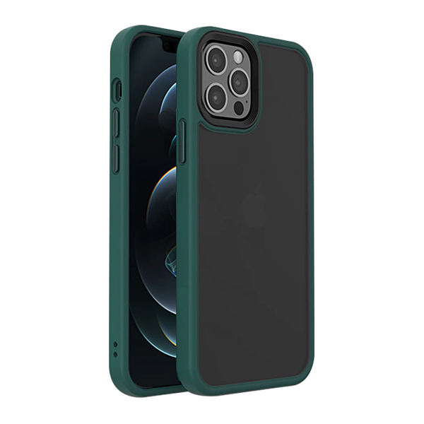Чохол накладка Mate Plus Metal Buttons Case для iPhone 13 Pro Green