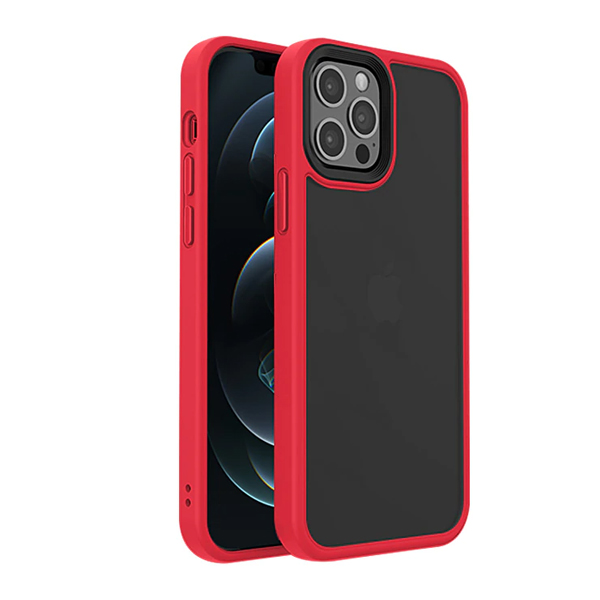 Чохол накладка Mate Plus Metal Buttons Case для iPhone 13 Pro Max Red