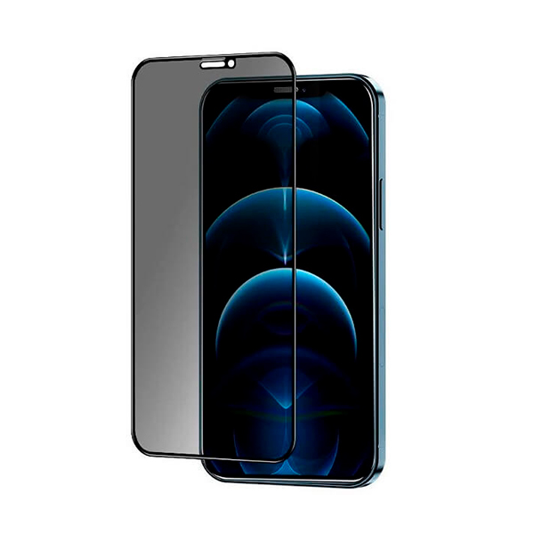 Защитное стекло для iPhone 12/12 Pro 5D Black (тех.пак) Matte