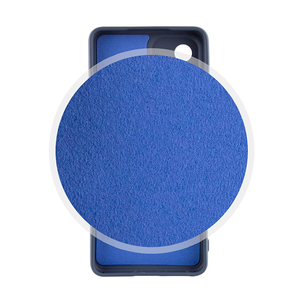 Чехол Original Soft Touch Case for Samsung A73-2022/A736 Midnight Blue with Camera Lens