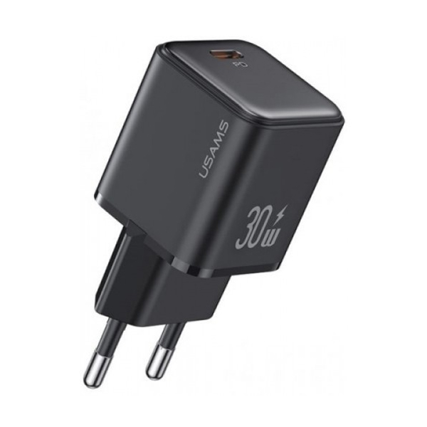 СЗУ Usams US-CC186 X-ron Single USB PD30W Fast Charger Black (CC186TC01)