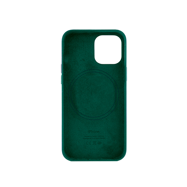 Чохол Leather Case для iPhone 12/12 Pro with MagSafe Military Green