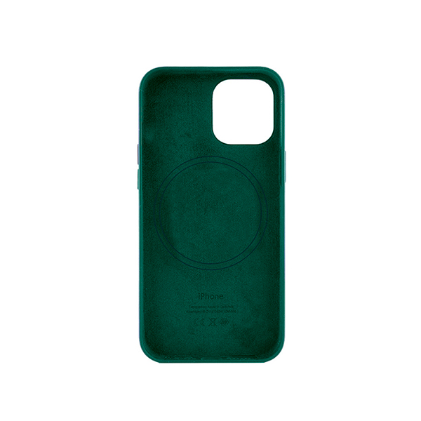 Чохол Leather Case для iPhone 13 Pro Max with MagSafe Military Green
