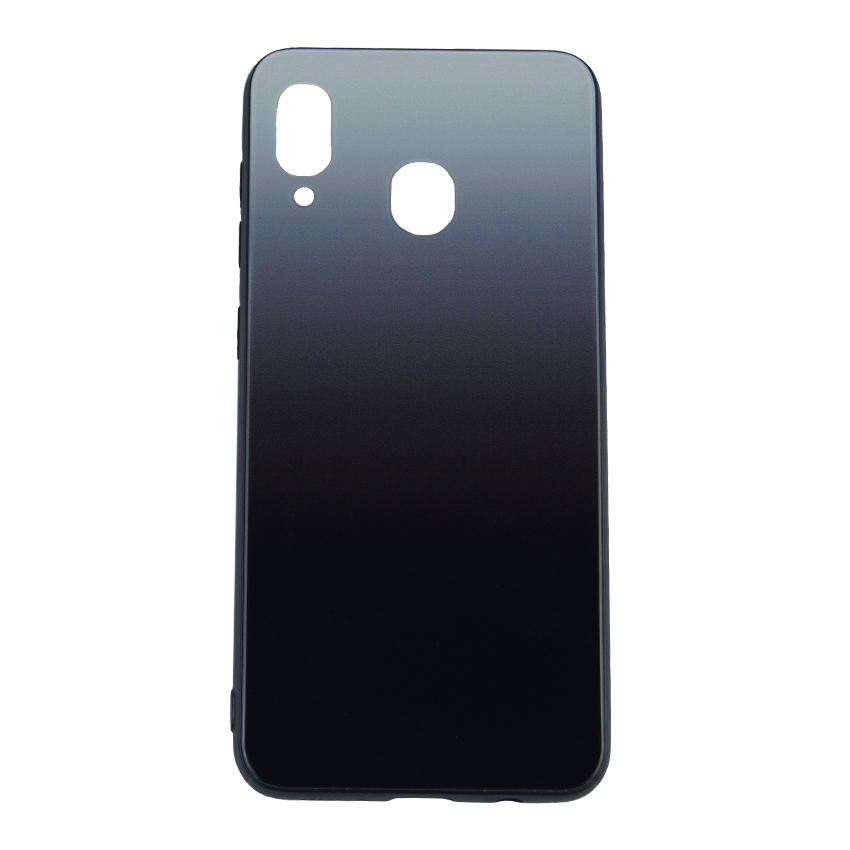 Silicon Mirror Glass Gradient Case для Samsung A20-2019/A205 Steel Grey