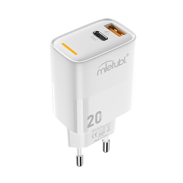 МЗП MIetubl MTB-CS03E USB-C + QC3.0 20W White