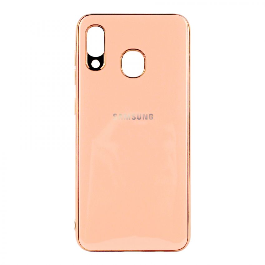 Чохол Molan Soft Glass для Samsung A20-2019/A205/A30-2019/A305 Pink Sand