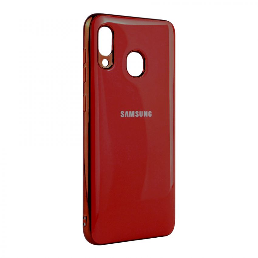 Чохол Molan Soft Glass для Samsung A20-2019/A205/A30-2019/A305 Red