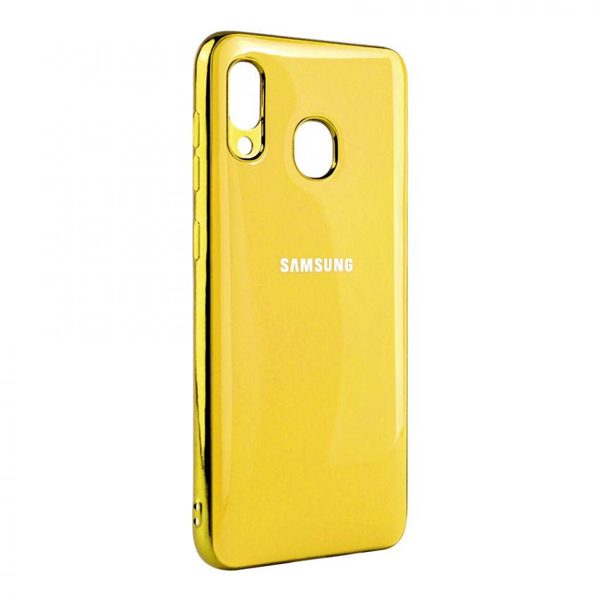 Чохол Molan Soft Glass для Samsung A20-2019/A205/A30-2019/A305 Yellow