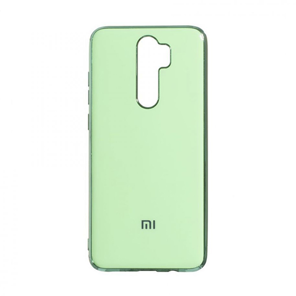 Чехол накладка Molan Soft Glass для Xiaomi Redmi Note  8 Pro Mint