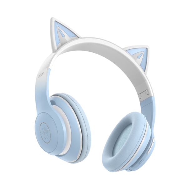 Bluetooth Навушники XO BE38 Cats Ear Blue