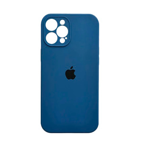 Чехол Soft Touch для Apple iPhone 13 Pro Navy Blue with Camera Lens Protection Square