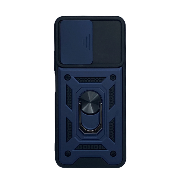 Чехол Armor Camshield Case для Xiaomi Redmi Note12 with Ring Dark Blue with Camera Lens