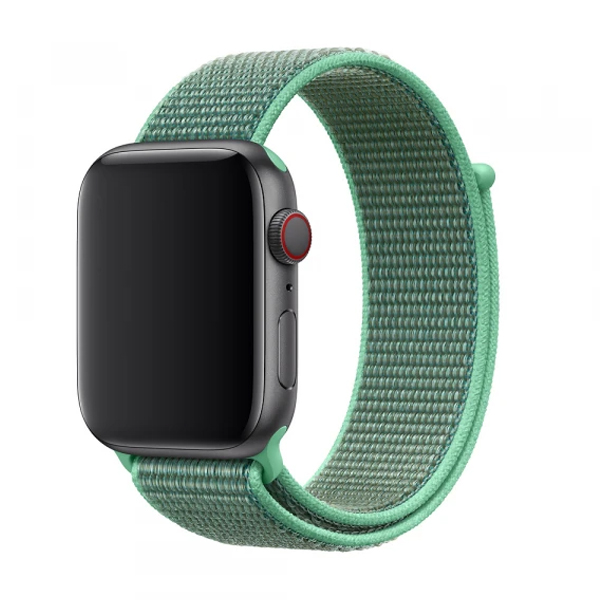 Ремінець для Apple Watch 42mm/44mm Nylon Sport Loop Marine Green